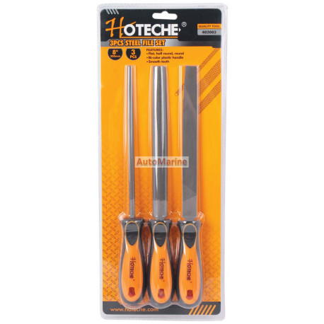 Steel File Set - 200mm - 3 Piece