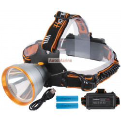 Head Torch - 10W LED 3.7V - Rechargeable