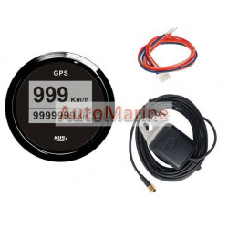 GPS Digital Speedometer with Antenna - 52mm - Black