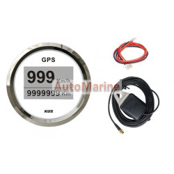 GPS Digital Speedometer with Antanne - 52mm - White