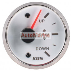 Kus Trim Gauge - 52mm - White Face with Silver Bezel