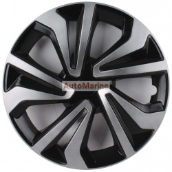 14" Silver / Black Wheel Cover Set