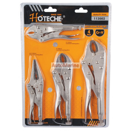 Hotehe 4 Piece Locking Pliers / Vice Grip Set
