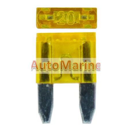 Plug In Fuse - Mini - 20 Amp - 100 Pieces