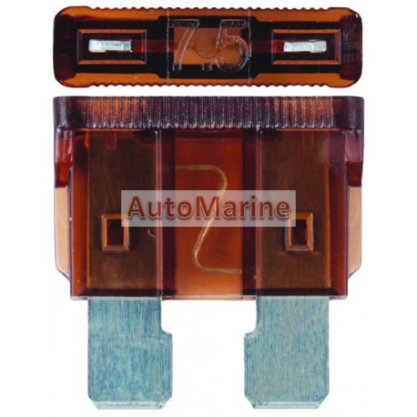 Plug In Fuse - Standard - 7.5 Amp - 100 Pieces