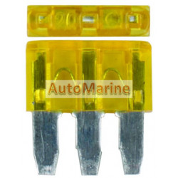 3 Pin Blade Fuse - 20 Amp - 100 Pieces