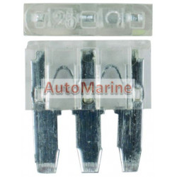 3 Pin Blade Fuse - 25 Amp - 100 Pieces