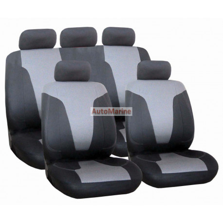 9 Piece RAPID Seat Cover Set - Grey