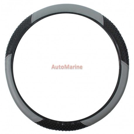 Vinyl Steering Wheel Cover - Grey