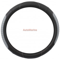 Steering Wheel Cover - Black and Grey