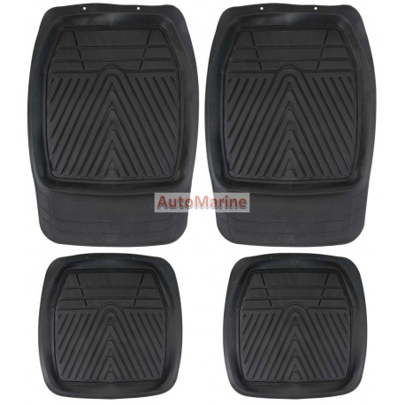 4X4 MAT SET BLACK 4PCS PVC