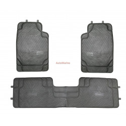 Car Mat Set - Black - 3 Piece - PVC