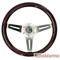 Steering Wheel - Wallnut - 350mm