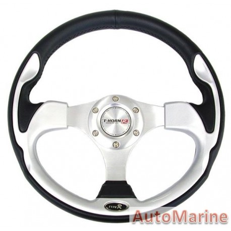 Steering Wheel - PVC - Grey