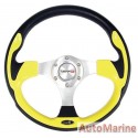 Steering Wheel - Polyeurathane - Yellow