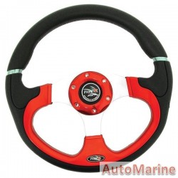 Steering Wheel - Polyeurathane - Red