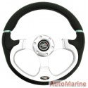 Steering Wheel - Silver and Polyeurathane