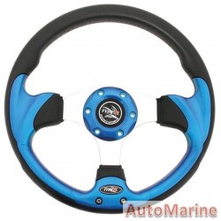 Steering Wheel - Polyeurathane - Blue