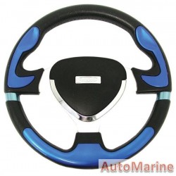 Steering Wheel - Polyeurathane - Blue