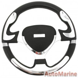 Steering Wheel - Chrome and Polyeurathane