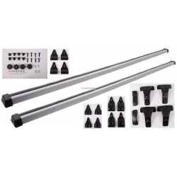 Oval Aluminium Roof Bars - 3 Type Fittings