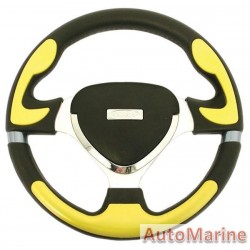 Steering Wheel - Yellow and Polyeurathane