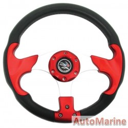 Steering Wheel - Polyeurathane - Red
