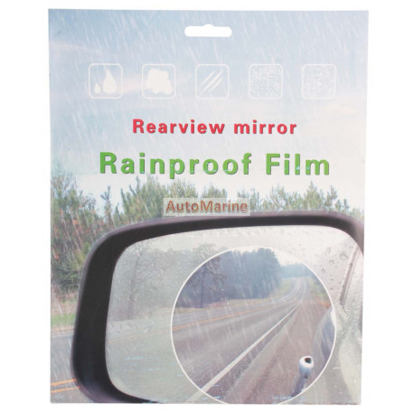 Rear View Mirror Rainproof Film - 150mm x 200mm