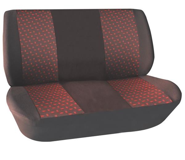 Seat Covers 2 Piece Bench Front Seat Cover Red Seat Cover Set