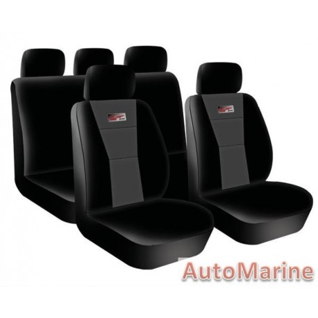 9 Piece GT - Grey Seat Cover Set