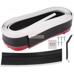 Front Bumper Lip - Univeral - 2.5m - Black + White Edging