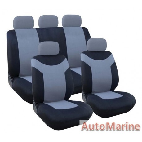 9 Piece Paladin - Grey Seat Cover Set