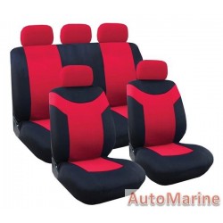9 Piece Paladin - Red Seat Cover Set