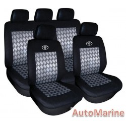 9 Piece Toyota - Black Seat Cover Set