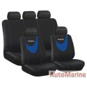 9 Piece Mamdial - Blue Seat Cover Set