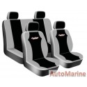 8 Piece WEST COAST -  Grey Seat Cover Set