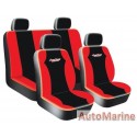 8 Piece West Coast - Red Seat Cover Set