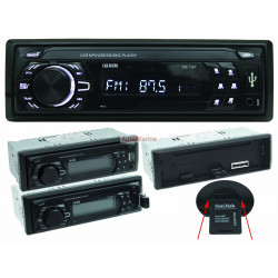 Car Radio and Media Player with Detachable Face