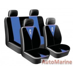 8 Piece Dragon Master - Blue Seat Cover Set