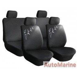 8 Piece X-TREND - Black Seat Cover Set