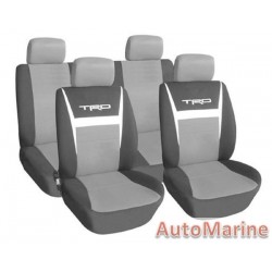 8 Piece TRD - Grey Seat Cover Set