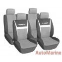 8 Piece TRD - Grey Seat Cover Set