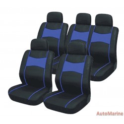 10 Piece SUV Seat Cover Ser - Blue Seat Cover Set