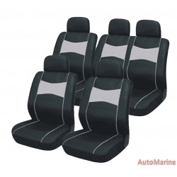 10 Piece SUV Seat Cover Set - Grey Seat Cover Set