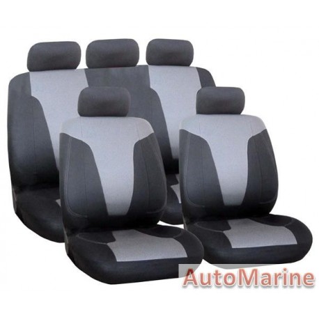 9 Piece Rapid - Red Seat Cover Set