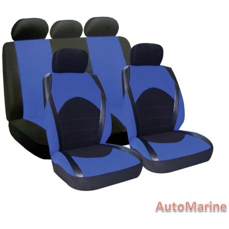 9 Piece Dino - Blue Seat Cover Set