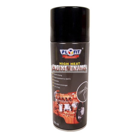 Plyfit Aerosol Spray Paint - Engine Matt Black - 300ml