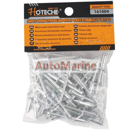 Pop Rivets - 4.8mm x 12.7mm (50 Pieces)