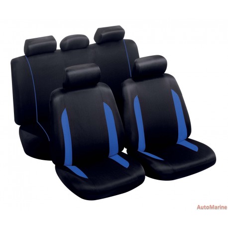 9 Piece Spa - Blue Seat Cover Set