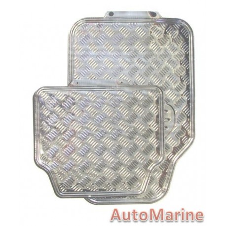 Heavy Duty Car Mat Set - Carbon Fibre